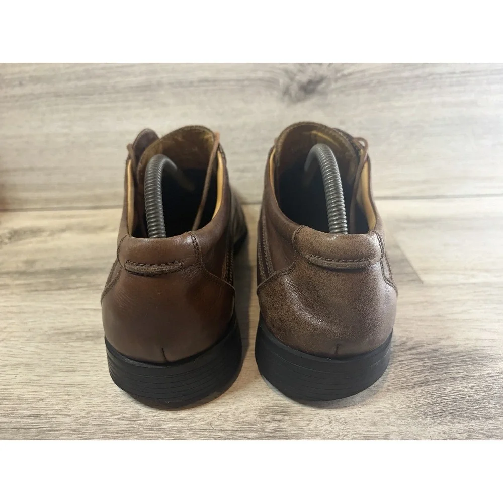 Belvedere Shoes Treviso Men's Size 10 M Brown Leather Oxford Square Toe‎